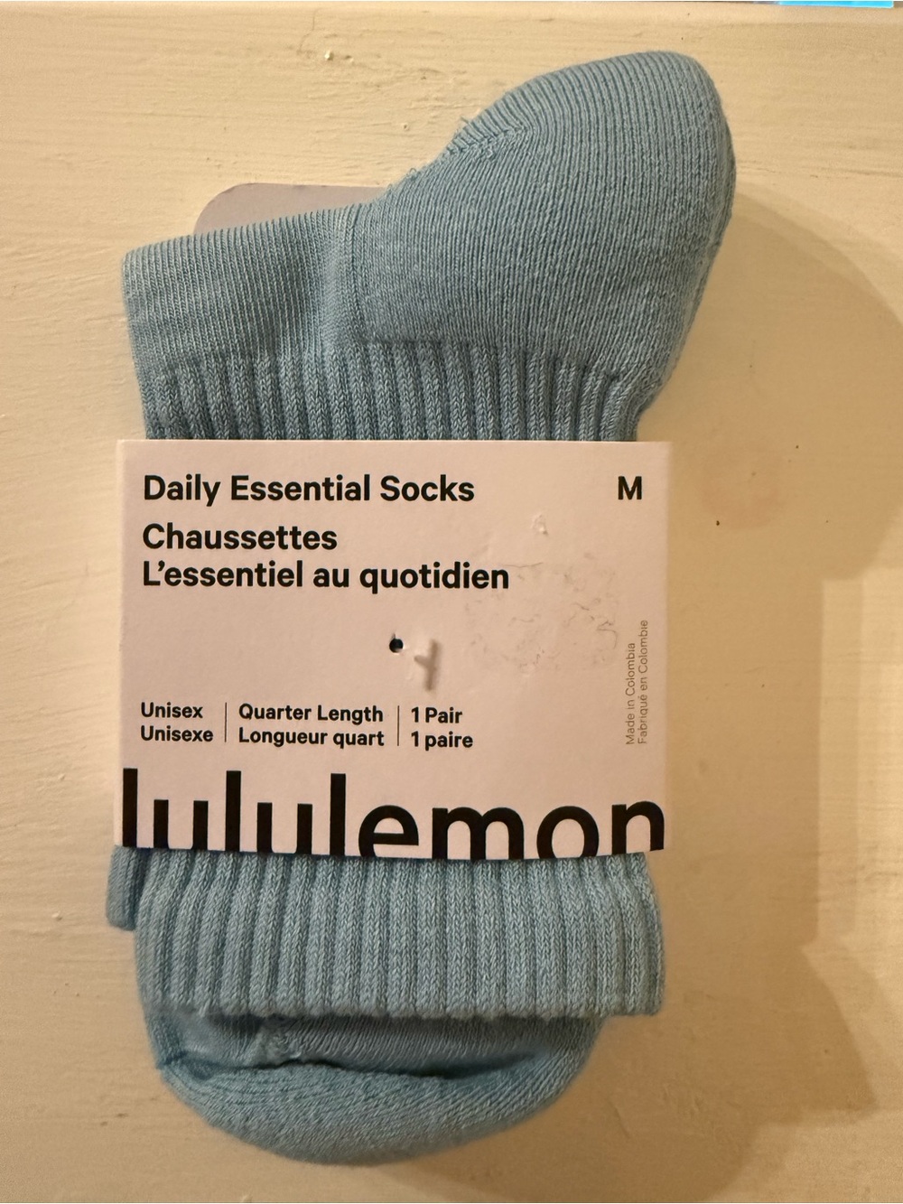 lululemon athletica Quarter-Length Crew Socks - Light Blue
